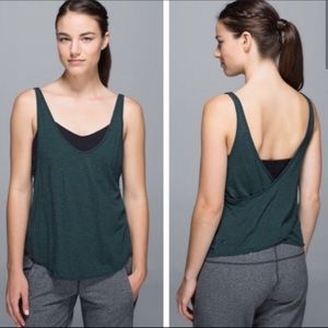 Lululemon twist and turn green tank 6